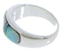 Opal Inlay Genuine Sterling Silver Ring Size 6-3/4 EX50605